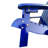 Blue Solid Hardwood 'S Chair With Wide Seat, For Pleasant Sitting, Assembly Steps