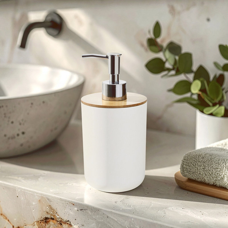 Leiker Soap / Lotion Dispenser, White