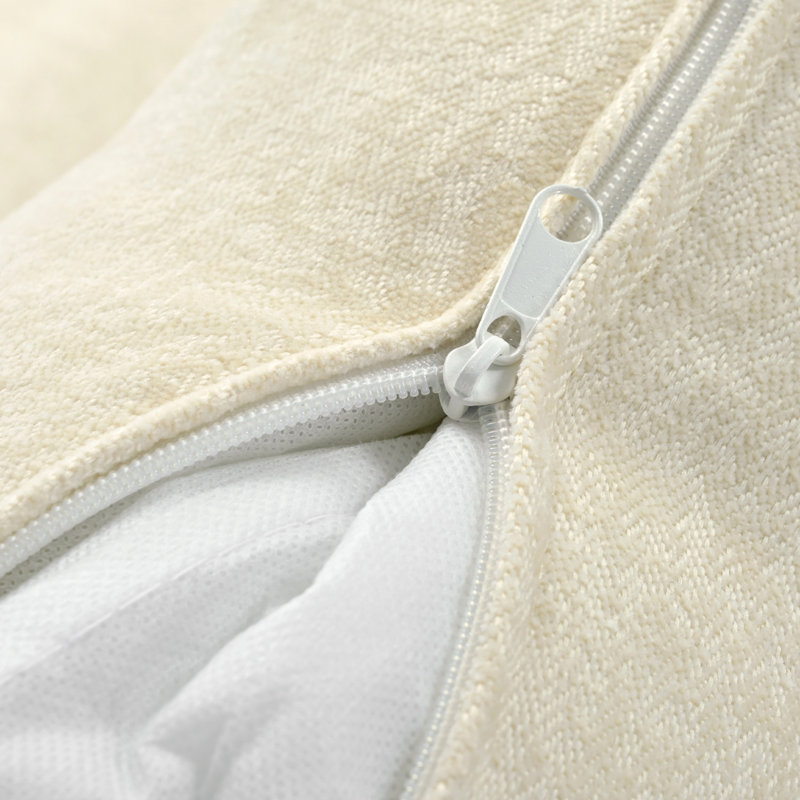 Canapé modulaire en U rembourré 3 pièces avec coussins de siège et de dossier épais, Beige