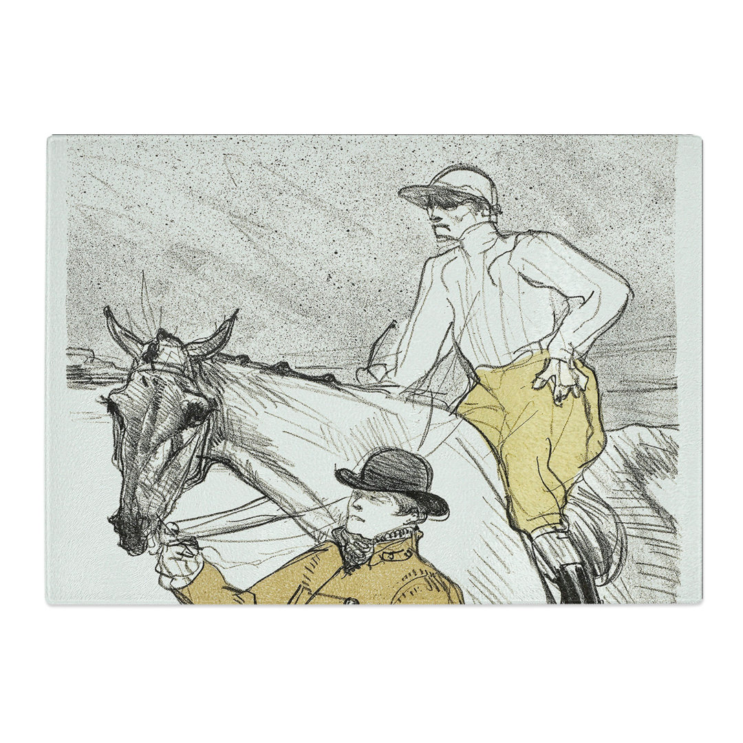Jockey Going To the Post by Henri De Toulouse-Lautrec Chopping Board