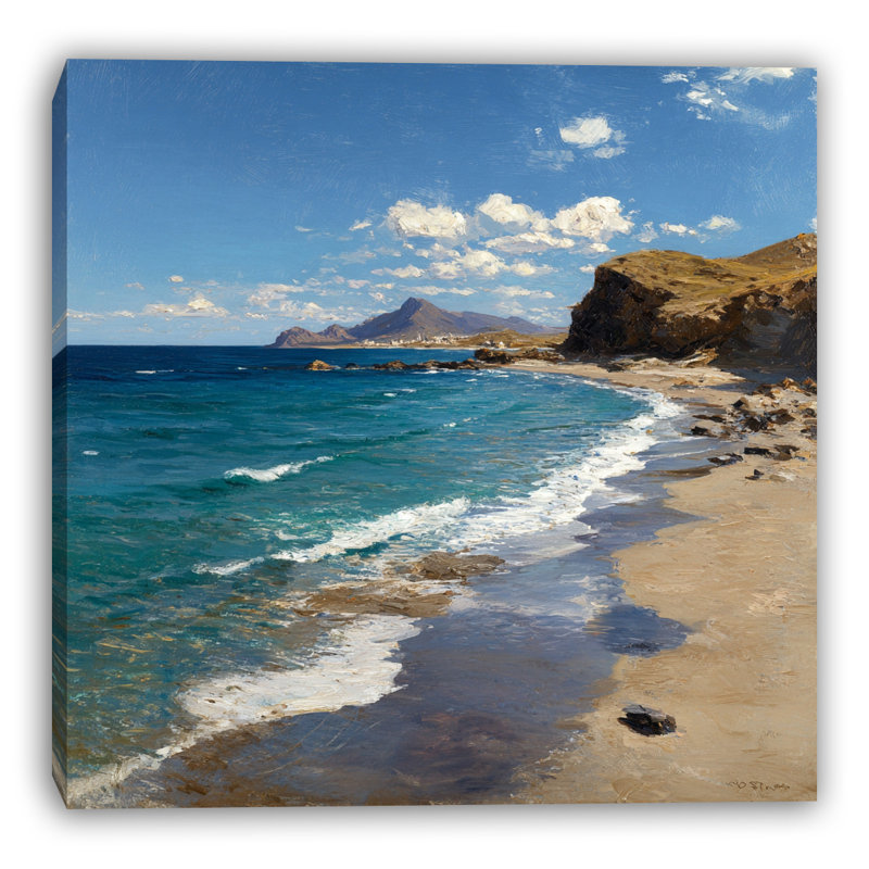 «Ocean Vista», art mural sur toile tendue, H 12 po x l 12 po