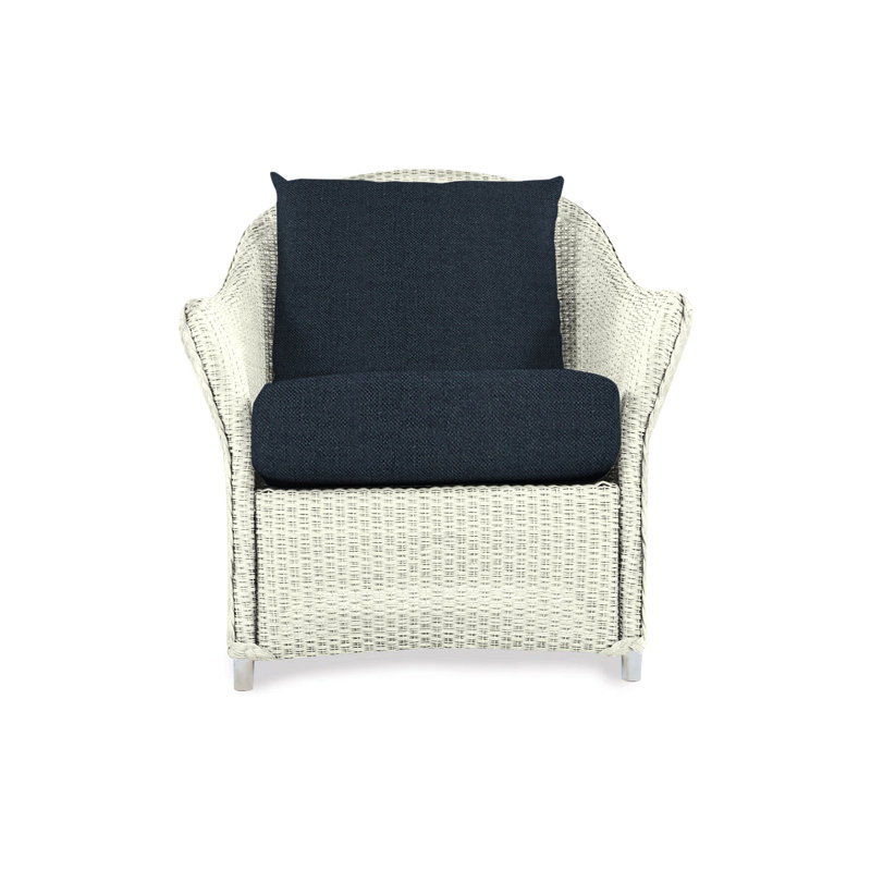 Weekend Retreat Outdoor Lounge Chair, Sandberg Navy, Hickory