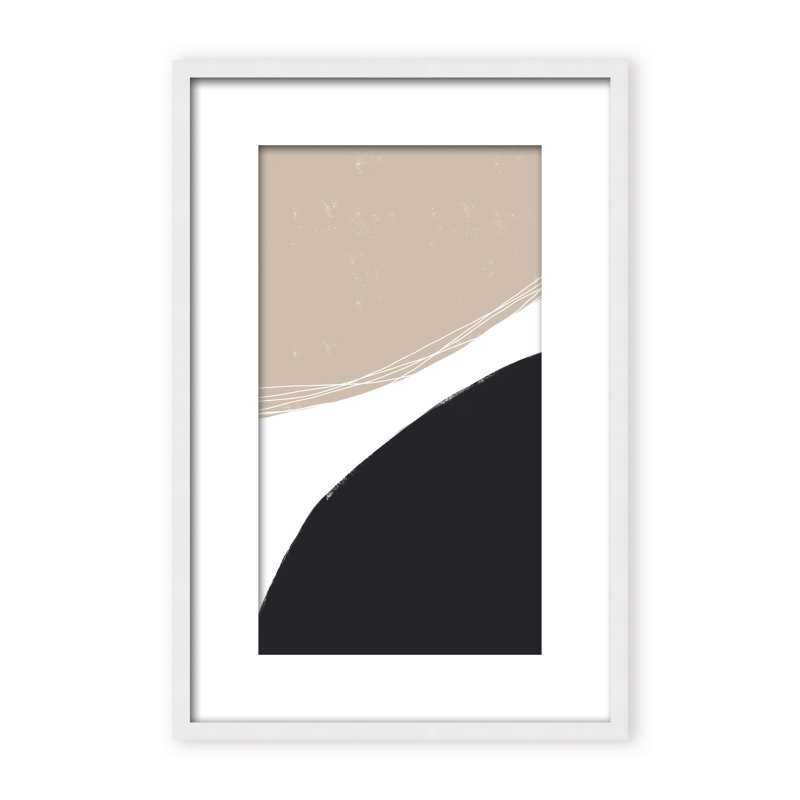 Abstract Joyful Harmony by  - Picture Frame Painting on Paper, 24" H x 16" W x 2.375" D, Framed Canvas, Gold