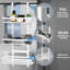 Over-the-Door Stainless Steel Shower Caddy
