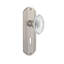 Crystal Victorian Interior Mortise Door Knob with Deco Long Plate-2060760486