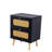 2-Drawers  Rattan Nightstand