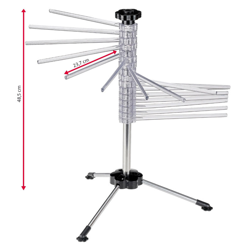Stainless Steel Pasta Drying Rack with Transfer Rod