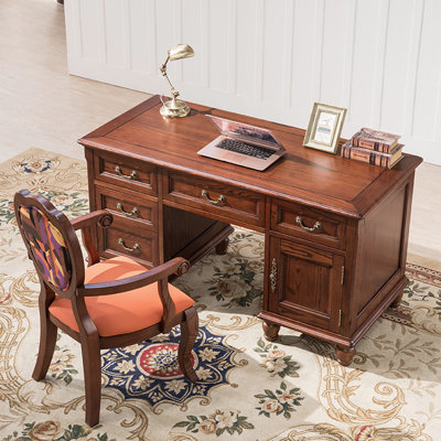 High-end American-style desk and chair set