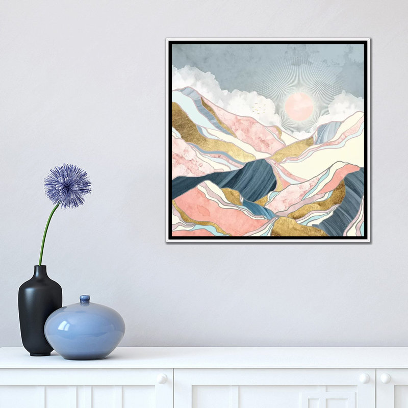 Printemps matin - impression, Aucun mat, Toile blanche encadrée, H 18 po x l 18 po x 1,5 po
