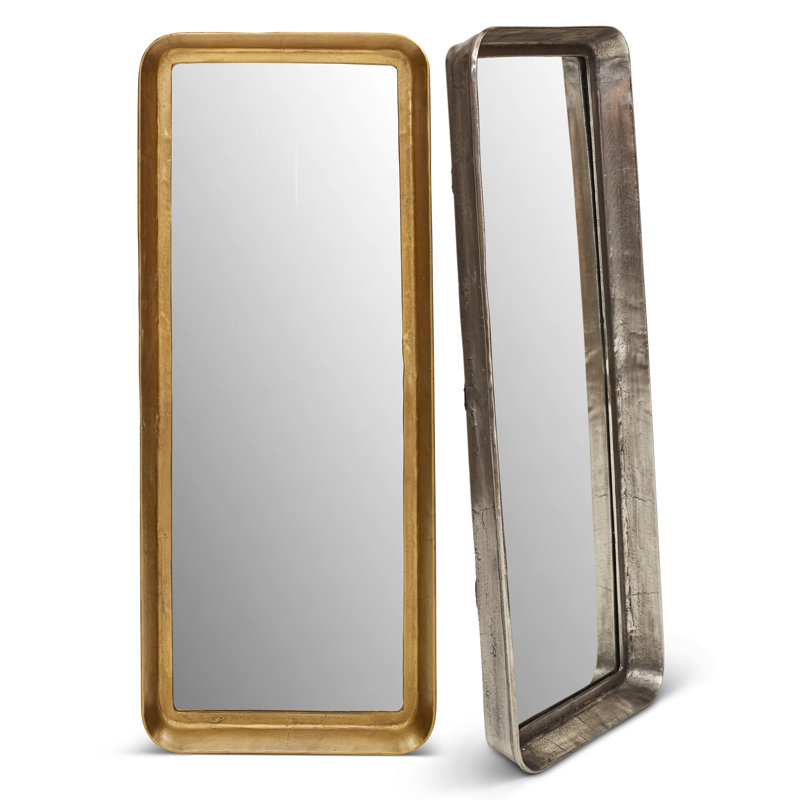 Vinod Wall Mirror, Antique Brass