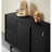 Middle Black Multifunctional Buffet Table