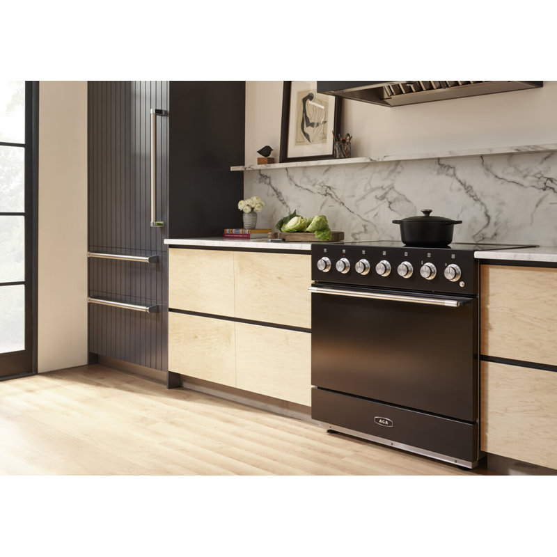 Mercury 36" 4.5 Cubic Feet Induction Freestanding Convection Range, Carnaby Blue