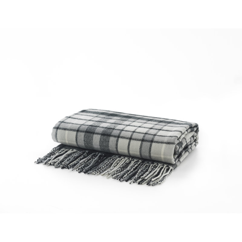 Plain Weave / Muslin Throw Blanket, Grey