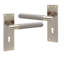 Golden Grace Victorian T-Bar Knurled Lock Door Handle Set Antique Brass Finish with 2.5" 3 Lever Mortise Lock - 150mm