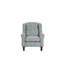 Kristin Upholstered Wingback Chair with Footstool
