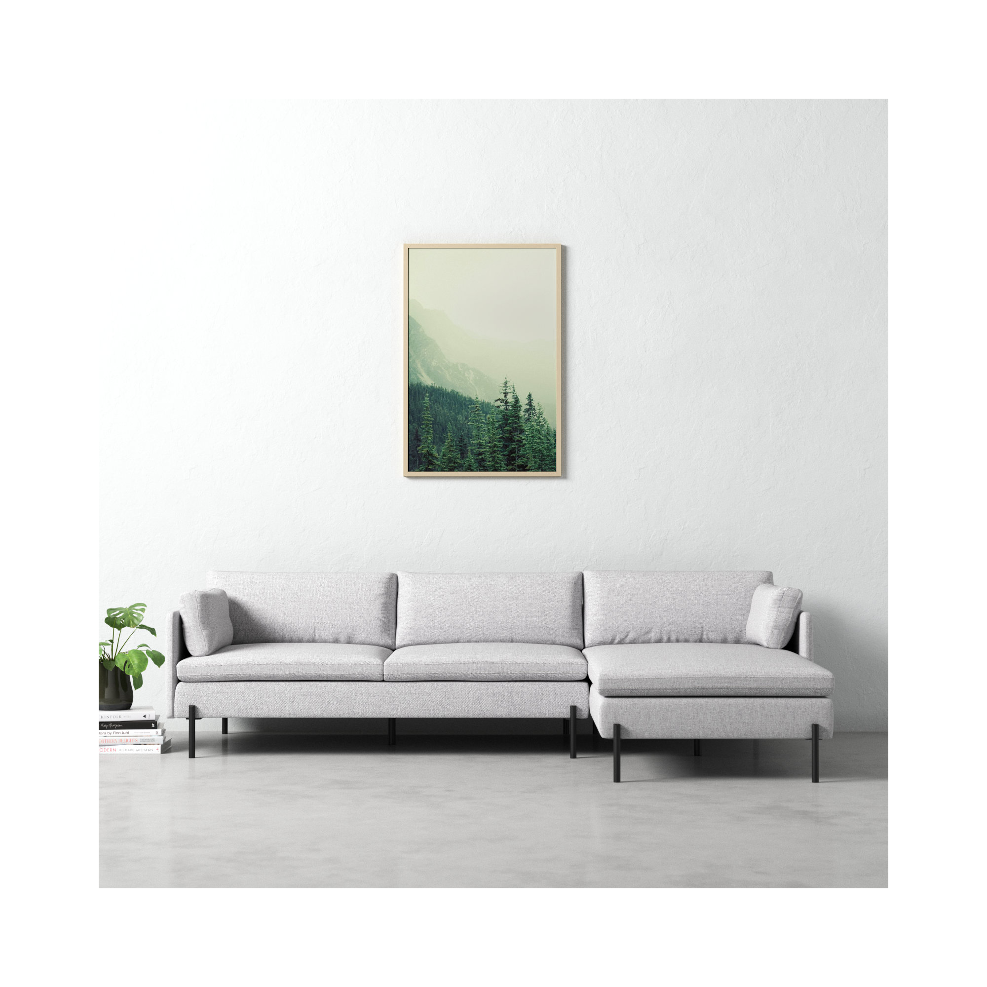 Rocky Mountain by Lynann Colligan, Brown, 41" H x 28" W x 1" D