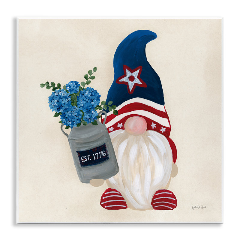 Art mural Gnome & Americana Bouquet