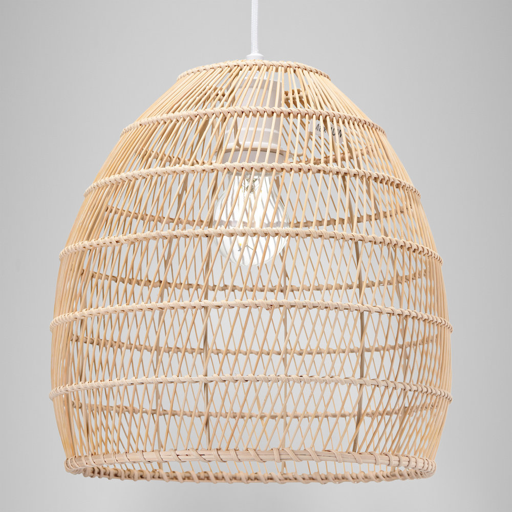 30cm H Bell Pendant Shade ( Screw On ) in Brown