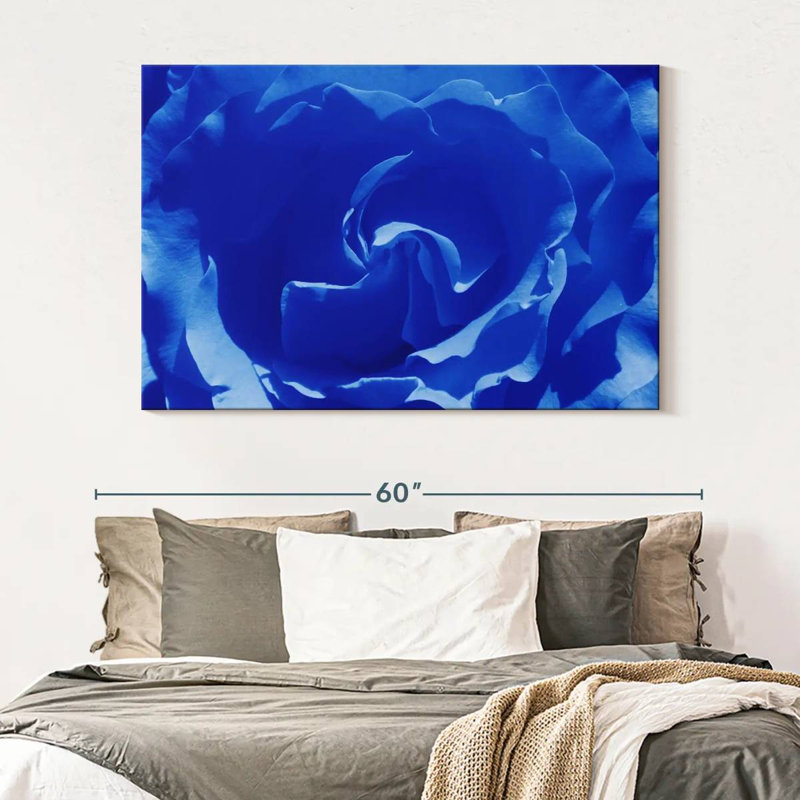 Hardie Blue Rose Macro Shot, 34" H x 51" W