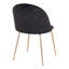46cm H Velvet Upholstered Massivrücken Side Chair-70869407