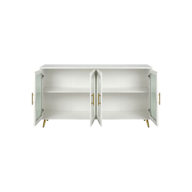 Console 59,8 po Jahvarni, Blanc antique