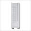 Armoire balai blanche avec tablettes de rangement