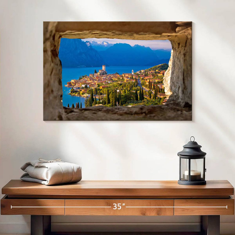 Ravi View Of Malcesine, 34" H x 51" W