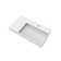 Juniper 36" Solid Surface Wall Mount Modern Minimalist Right Basin Bathroom Sink and LED Mirror Set