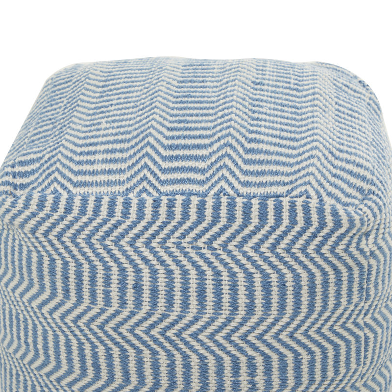 Pouf en tissu Fauver Cole and Grey Bohemian, Bleu