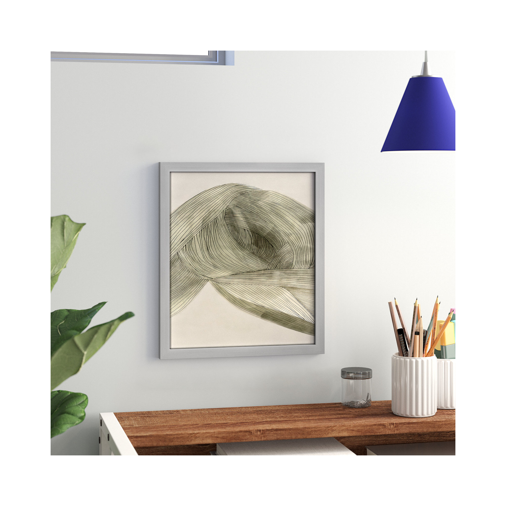 Dreaming In Pastel I, Matte Silver, 15" H x 13" W x 0.75" D