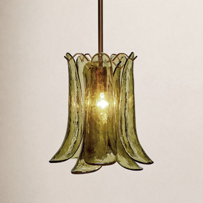Malvina Single Light Glass Dimmable Pendant