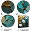 Abstrait bleu sarcelle or calcaire cristallin - marbre, art mural-1259855464-1259855466