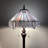 Sehnaz Tiffany Floor Lamp Sky Color Stained Glass Hexagon Mission Metal Base LED Bulbs Included 16"W*16"D*64"H*
