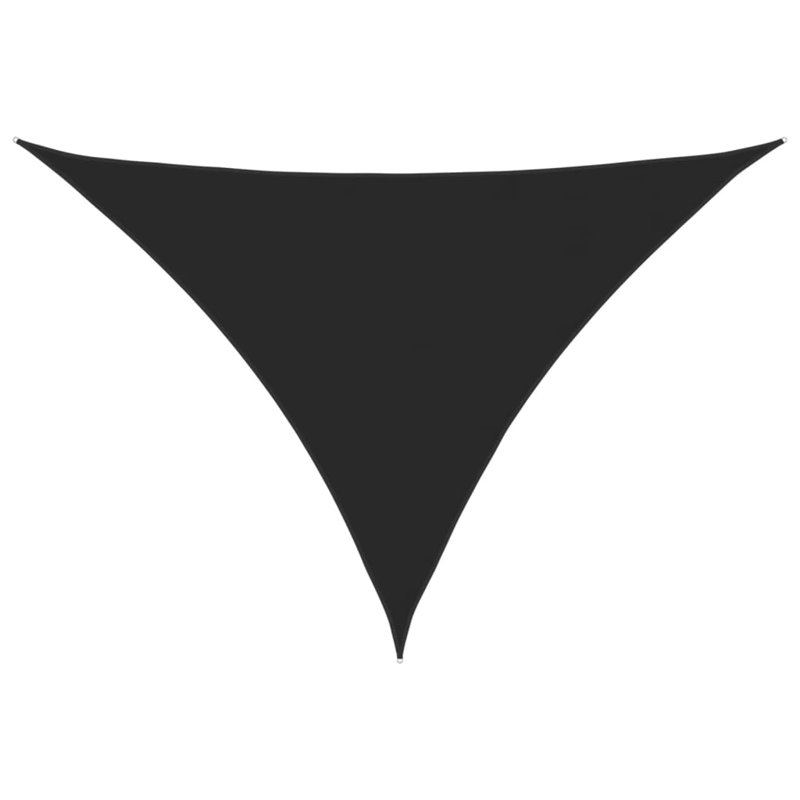 Cantero 100% Polyester Oxford 7m x 5m x 5 m Triangle Shade Sail, Black
