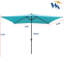 Parasol solaire rectangulaire pour terrasse 10 x 6,5 pi Turquoise-133154229-133154232