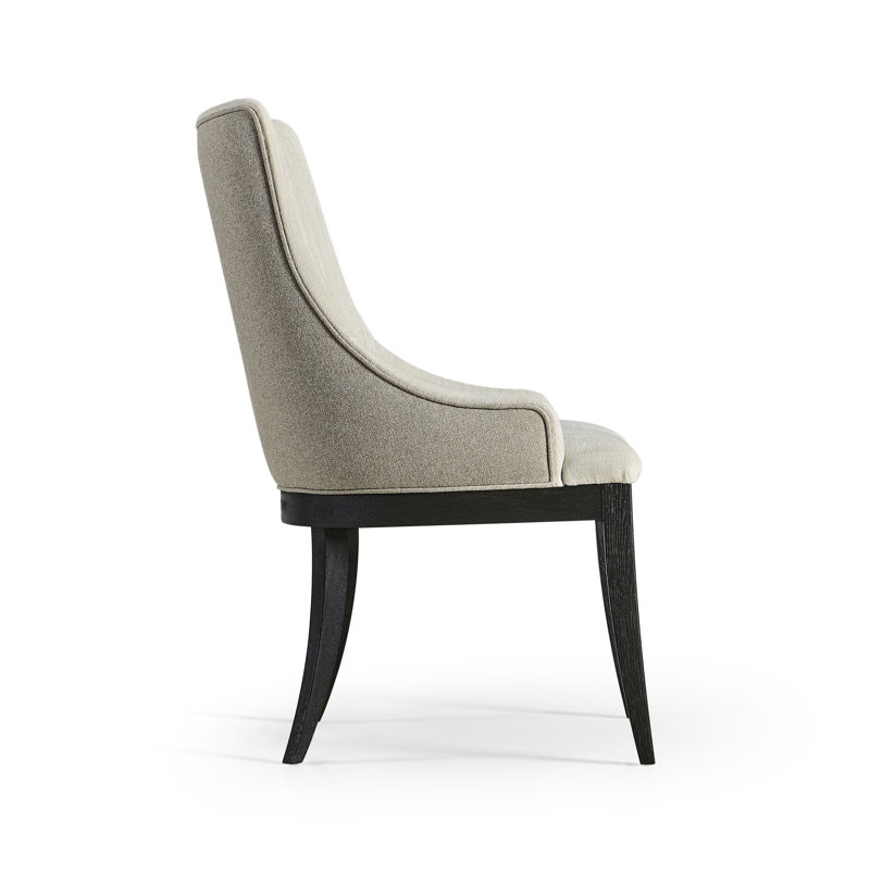Aurora Upholstered Dining Chair, Ebonized Black