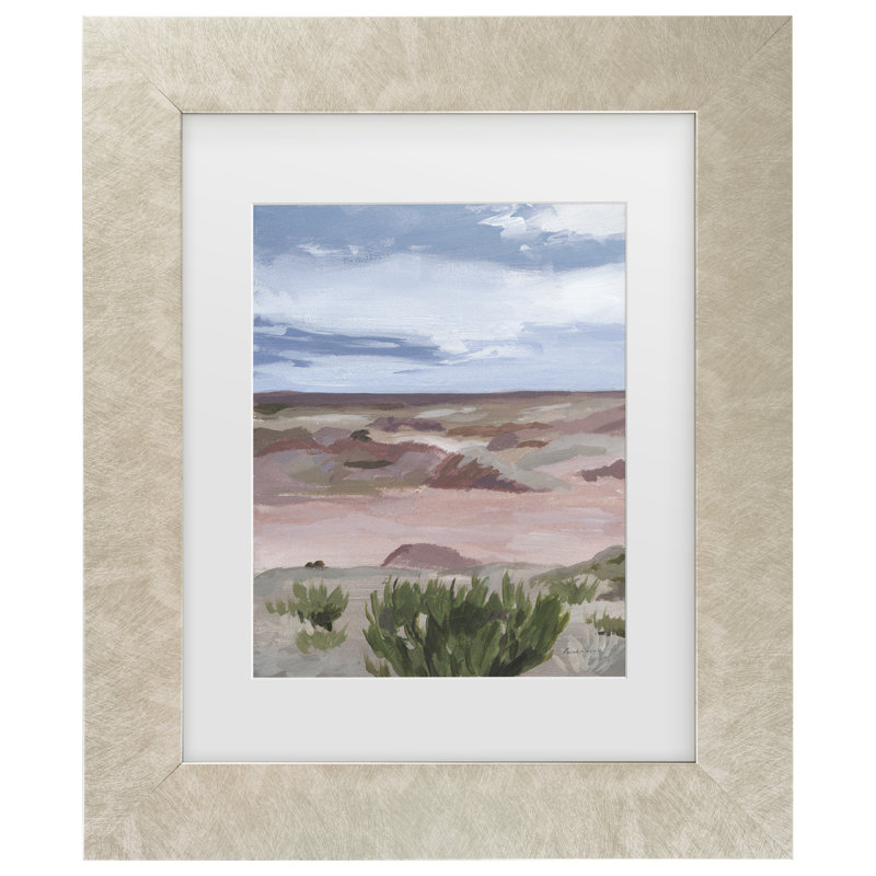 «Pamela Munger Forest Petrified Forest Matted», art encadré, 19.5" H x  23.5" W, Cadre crème