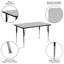 Goddard 24''W x 48''L Rectangular HP Laminate Activity Table - Adjustable Legs-61798190-98429635