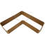 Lit de jardin surélevé en acier galvanisé en forme de L Katherynn - 59,5 po x 59,5 po x 11,75 po, brun-1178568940
