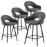 Tabouret de bar pivotant avec repose-pieds et tabouret de bar 27 po