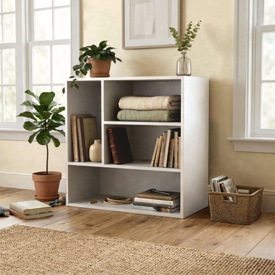Breayla Wood Cube Storage Bookcase