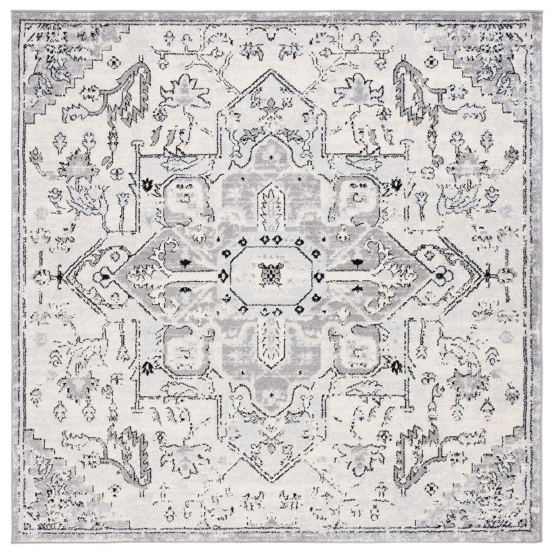 Tulum Performance Oriental Rug, Square 6'7"