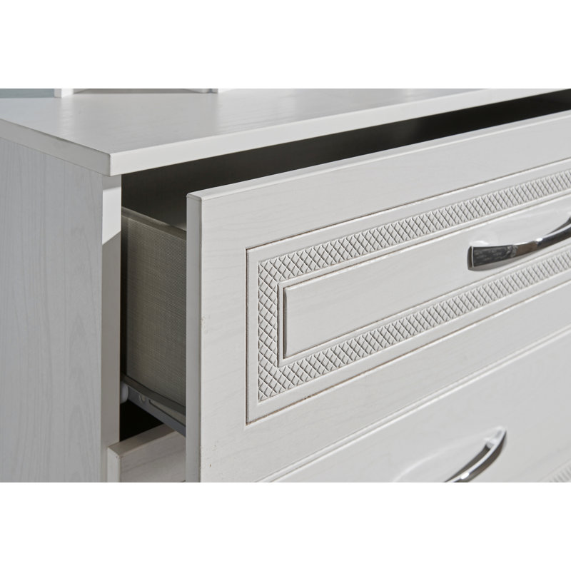 Fully Assembled Hawthorn 4 Drawer Chest, Signature White