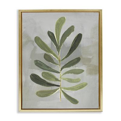 Cadre flottant simple branche verte, conception par Lanie Loreth
