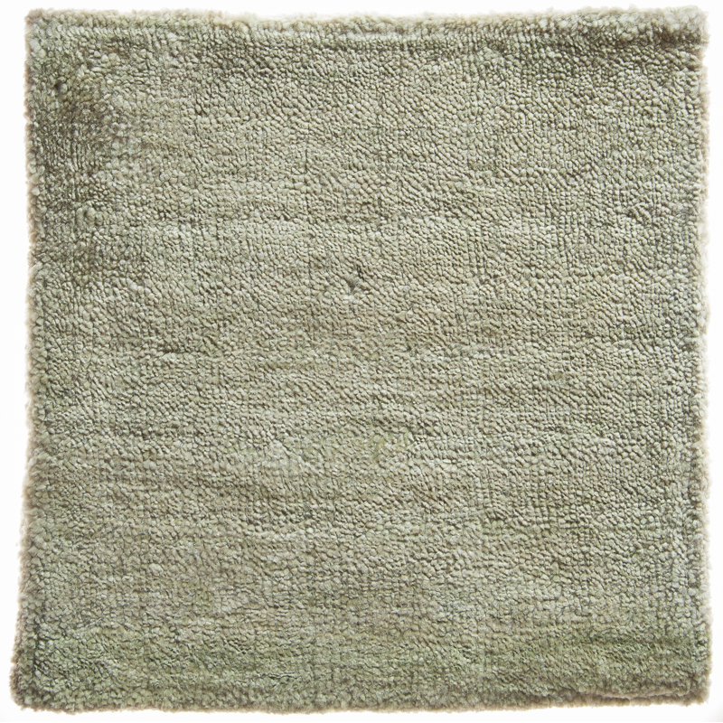 Tapis moderne en soie tissé à la main Modern, Carré 9 pi