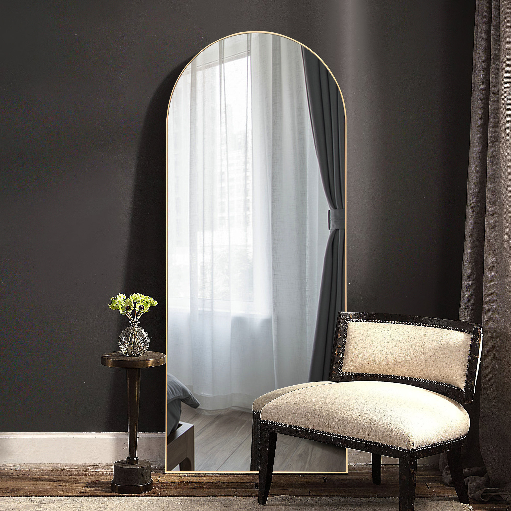 Mercury Row Greta Sleek ArchedTop Wall Mirror & Reviews Wayfair