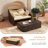 Patio Pe Rattan Daybed With Retractable Canopy Soft Cushions And Extra Pillows