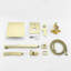 1-Spray Patterns With 2.66 GPM Wall Mount Dual Shower Heads With Rough-In Valve Body In Brushed Gold