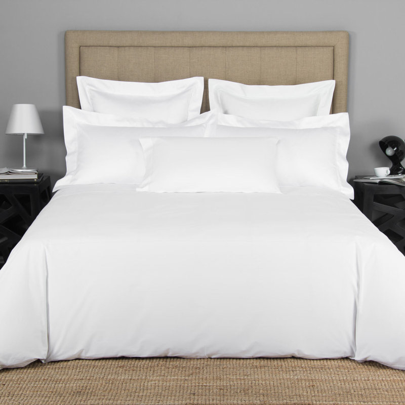 Single Ajour Pillow Sham, White, Euro