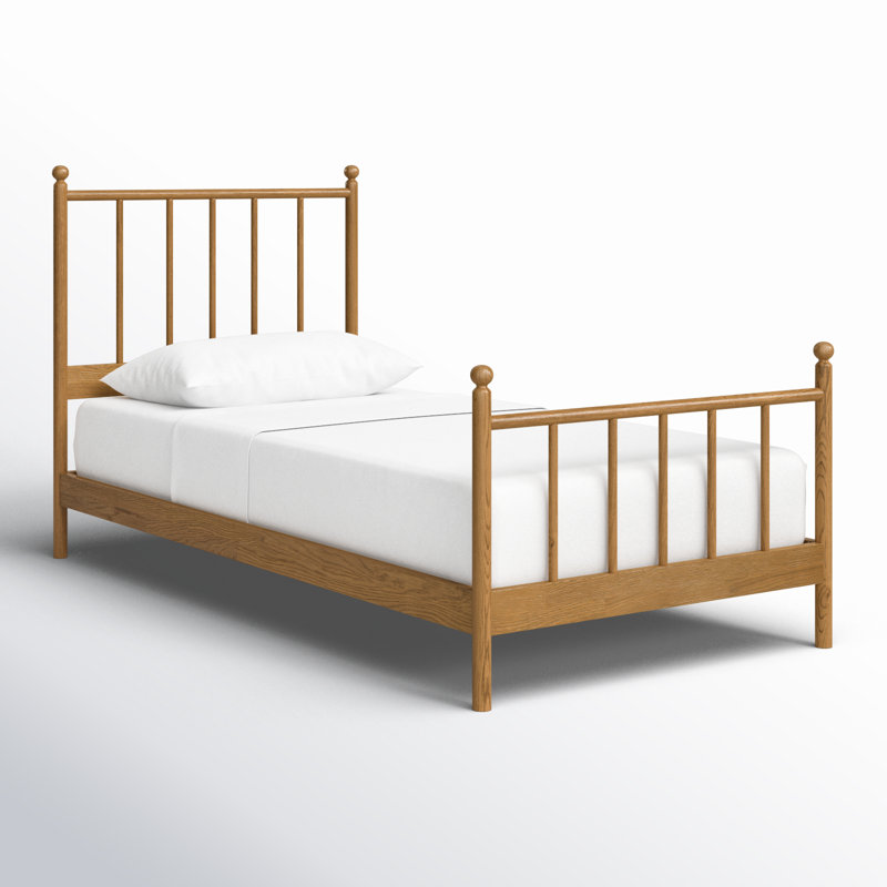 Edward Solid Wood Slat Bed, Twin